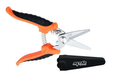 SP TOOLS HEAVY DUTY INDUSTRIAL SHEARS/SCISORS WITH SAFETY TIP BLADES - 180MM / 7"