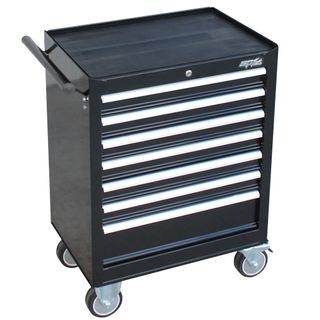 SP TOOLS CUSTOM SERIES 7 DRAWER ROLLER CABINET - BLACK / CHROME