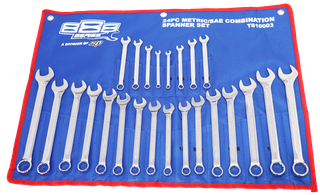 888 TOOLS COMBINATION ROE SPANNER SET (METRIC/SAE) - 24 PCE