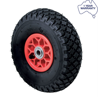 250MM X 70MM X 20MM BEARING BORE PNEU PLASTIC CENTRED WHEEL