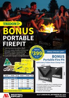 TRIDON HOSE CLAMP PACK (MAH/HAS) WITH BONUS FIREPIT!