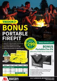 TRIDON HOSE CLAMP PACK (MH/HS) WITH BONUS FIREPIT!