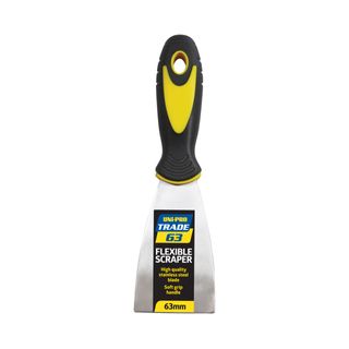 UNI PRO TRADE SOFT GRIP STAINLESS STEEL SCRAPER - 63MM