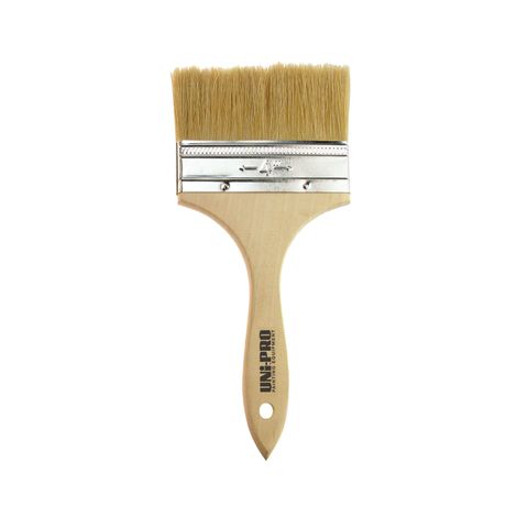 UNI-PRO UNPAINTED NATURAL BRISTLE CHIPPER BRUSH 100MM