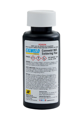 CIGWELD COMWELD 965 SOLDER FLUX 125ML BOTTLE