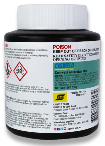 CIGWELD COMWELD ALUMINIUM BRAZING FLUX  250GR