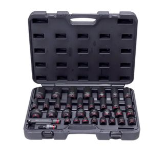 SP TOOLS SOCKET SET IMPACT 1/2DR 6PT 34PC SAE