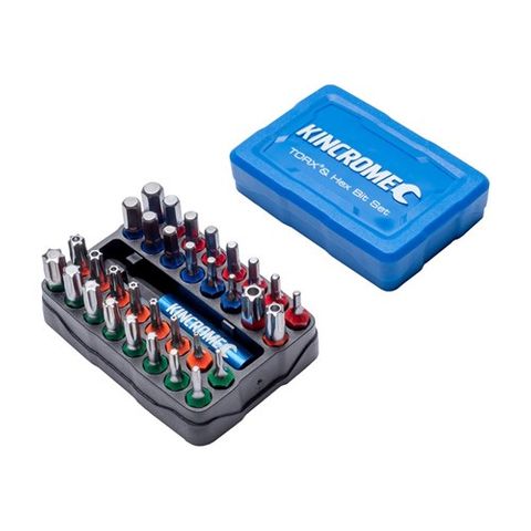 TORX, HEX BIT & HOLDER SET 33 PIECE