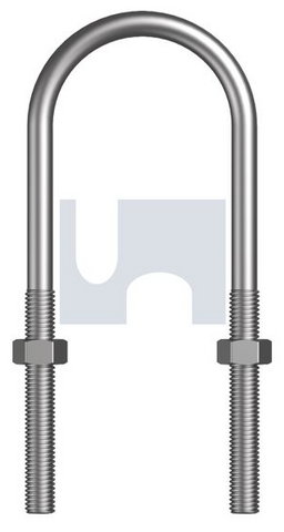 1/4BSW X 2NB ZINC U-BOLT KIT