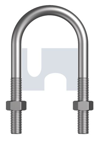 M12 X 168MM GALV U-BOLT KIT - 150NB