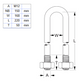 M12 X 168MM GALV U-BOLT KIT - 150NB