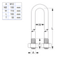 M12 X 114MM GALV U-BOLT KIT - 100NB