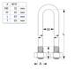 M10 X 43MM GALV U-BOLT KIT - 32NB