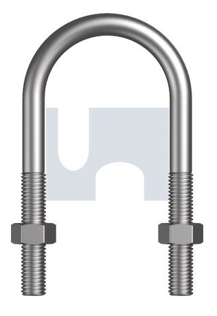 M10 X 51MM GALV U-BOLT KIT - 40NB
