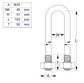 M10 X 51MM GALV U-BOLT KIT - 40NB