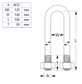 M12 X 140MM GALV U-BOLT KIT - 125NB