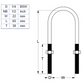 1/4BSW X 1/2NB ZINC U-BOLT KIT