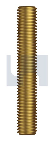 1/8 X 3FT BSW BRASS THREADED ROD