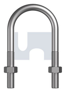M10 X 21MM GALV U-BOLT KIT - 15NB