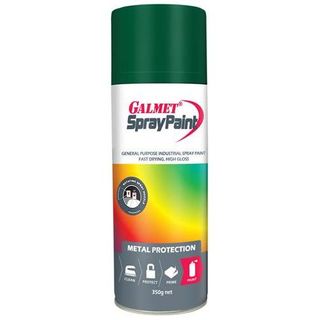 GALMET SPRAY PAINT &ndash; FAST-DRY, ENAMEL &ndash; BRUNSWICK GREEN GLOSS 350G