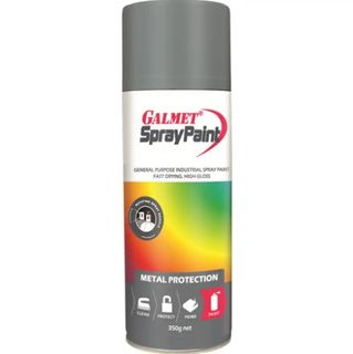 GALMET SPRAY PAINT &ndash; FAST-DRY, ENAMEL &ndash; PEWTER GREY 350G
