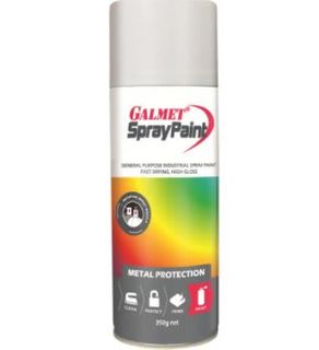 GALMET SPRAY PAINT &ndash; FAST-DRY, ENAMEL &ndash; SILVER 350G