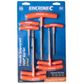 KINCROME T-HANDLE TAMPERPROOF TORX&reg; HEX KEY SET - 8 PCE