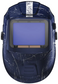 WELDCLASS WELDING HELMET PROMAX 680 DIGITAL BLUE RETRO GRAPHIC