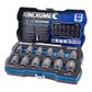 KINCROME LOK-ON&trade; 1/2" DRIVE IMPACT SOCKET SET - 12 PCE - METRIC