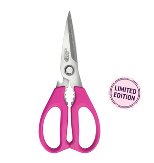 STERLING 205MM PINK BLACK PANTHER MULTI PURPOSE KITCHEN SCISSORS