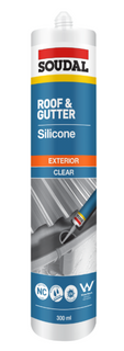 NEW DESIGN! SOUDAL ROOF & GUTTER SILICONE LIGHT GREY 300ML
