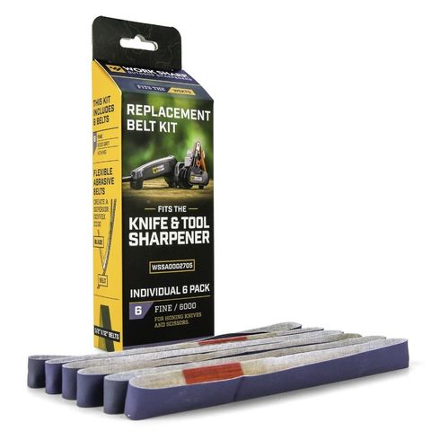 WORK SHARP REPLACEMENT BELT 6000 GRIT 6 PACK