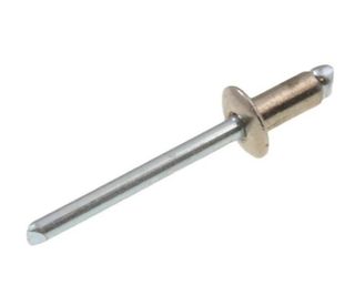 TRUSS HEAD - MONEL RIVET - STEEL STEM - 4.0MM DIA - 3.2MM GRIP