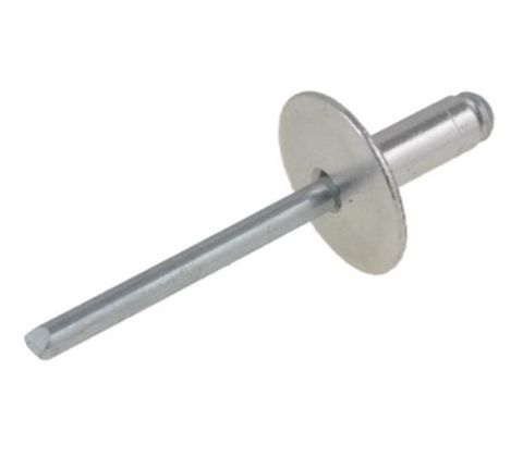 TRUSS HEAD - ALUMINIUM RIVET - STEEL STEM - LARGE FLANGE - 3.2MM DIA - 3.2MM GRIP