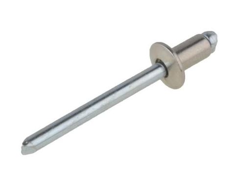 TRUSS HEAD - S/STEEL RIVET - STEEL STEM - 3.2MM DIA - 3.2MM GRIP