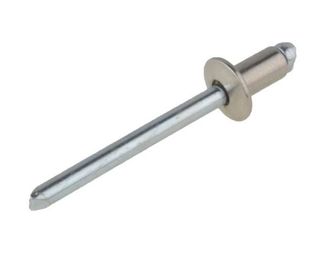 TRUSS HEAD - S/STEEL RIVET - STEEL STEM - 4.8MM DIA - 3.2MM GRIP