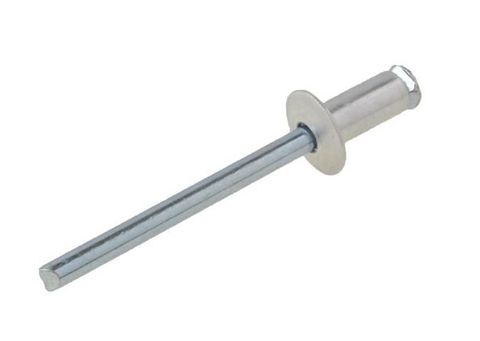 TRUSS HEAD - ALUMINIUM RIVET - STEEL STEM - PEELED - 4.8MM DIA - 15.9MM GRIP