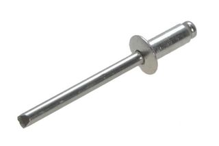 TRUSS HEAD - ALUMINIUM RIVET - ALUMINIIUM STEM - 4.8MM DIA - 9.5MM GRIP