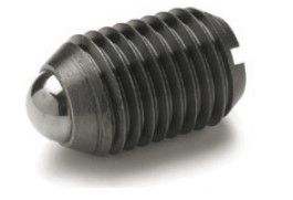 GN 615-M12-K BLACKENED STEEL SPRING PLUNGER - STEEL, STANDARD SPRING LOAD