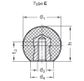 M12 BLACK SHINY BALL KNOB, D/PLAST - WITH TAPPED BUSHING