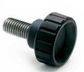 BT.16 P-M4X16 FLUTED GRIP KNOB ZINC-PLATED STEEL THREADED STUD