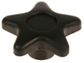 BLACK STAR HAND KNOB 2 1/2" DIA X 3/8" BSW FEMALE THREAD