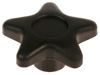 BLACK STAR HAND KNOB 2 1/2" DIA X 3/8" BSW FEMALE THREAD