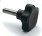 VC.692/50 P-M10X20 LOBE KNOB WITH SOLID SECTION, ZINC-PLATED STEEL THREADED STUD