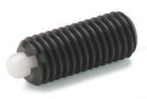 GN 616-M8-S BLACKENED STEEL SPRING PLUNGER - BOLT STEEL, STANDARD SPRING LOAD