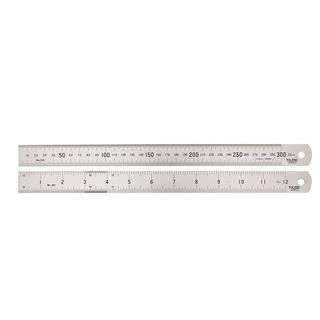 TOLEDO DOUBLE SIDED METRIC & IMPERIAL STAINLESS STEEL RULE - 1000MM (36")