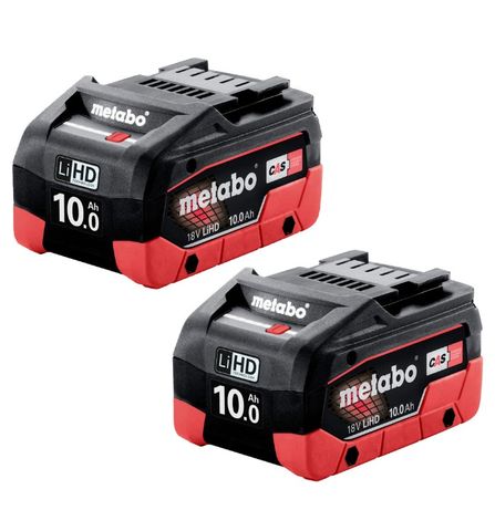 METABO 18V 10.0AH LiHD TWIN BATTERY PACK