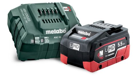 METABO 18V STARTER PACK - 1 X 5.5AH BATTERY + FAST CHARGER