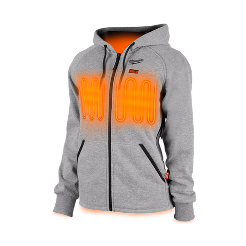 MILWAUKEE M12™ WOMEN'S HEATED HOODIE GREY MEDIUM