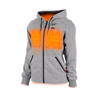 MILWAUKEE M12™ WOMEN'S HEATED HOODIE GREY MEDIUM